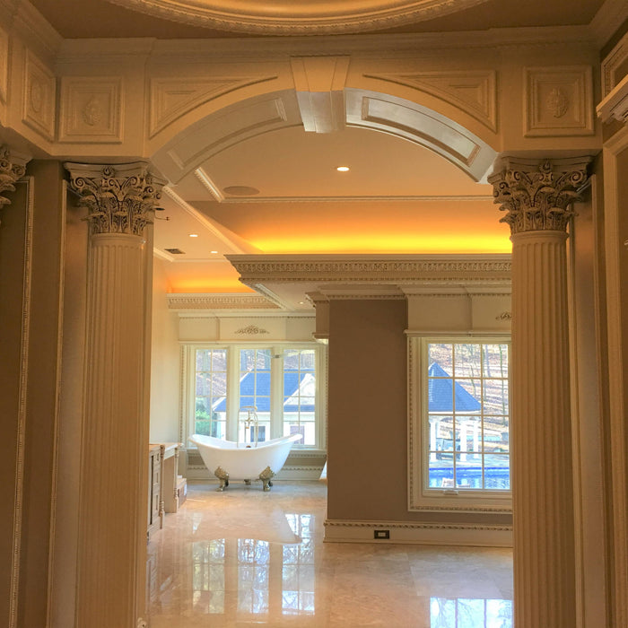 Bringing Roman Grandeur to an Alabama Master Bathroom Suite