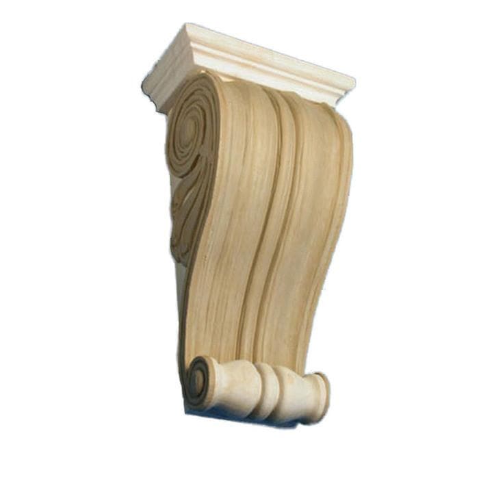 Keystone, Plaster, 6"w x 6 1/2"h x 2"d Corbels - Wood & Composition or Plaster White River Hardwoods