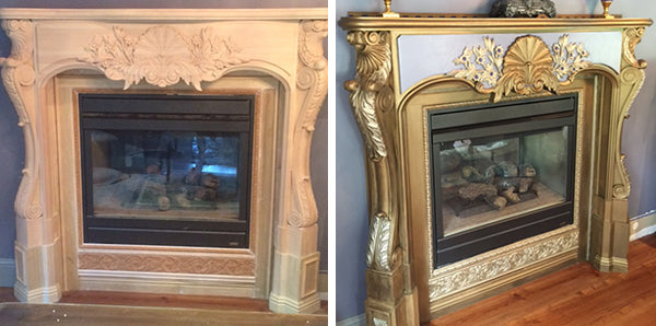 A Customized Stock Mantel with a Big Personality