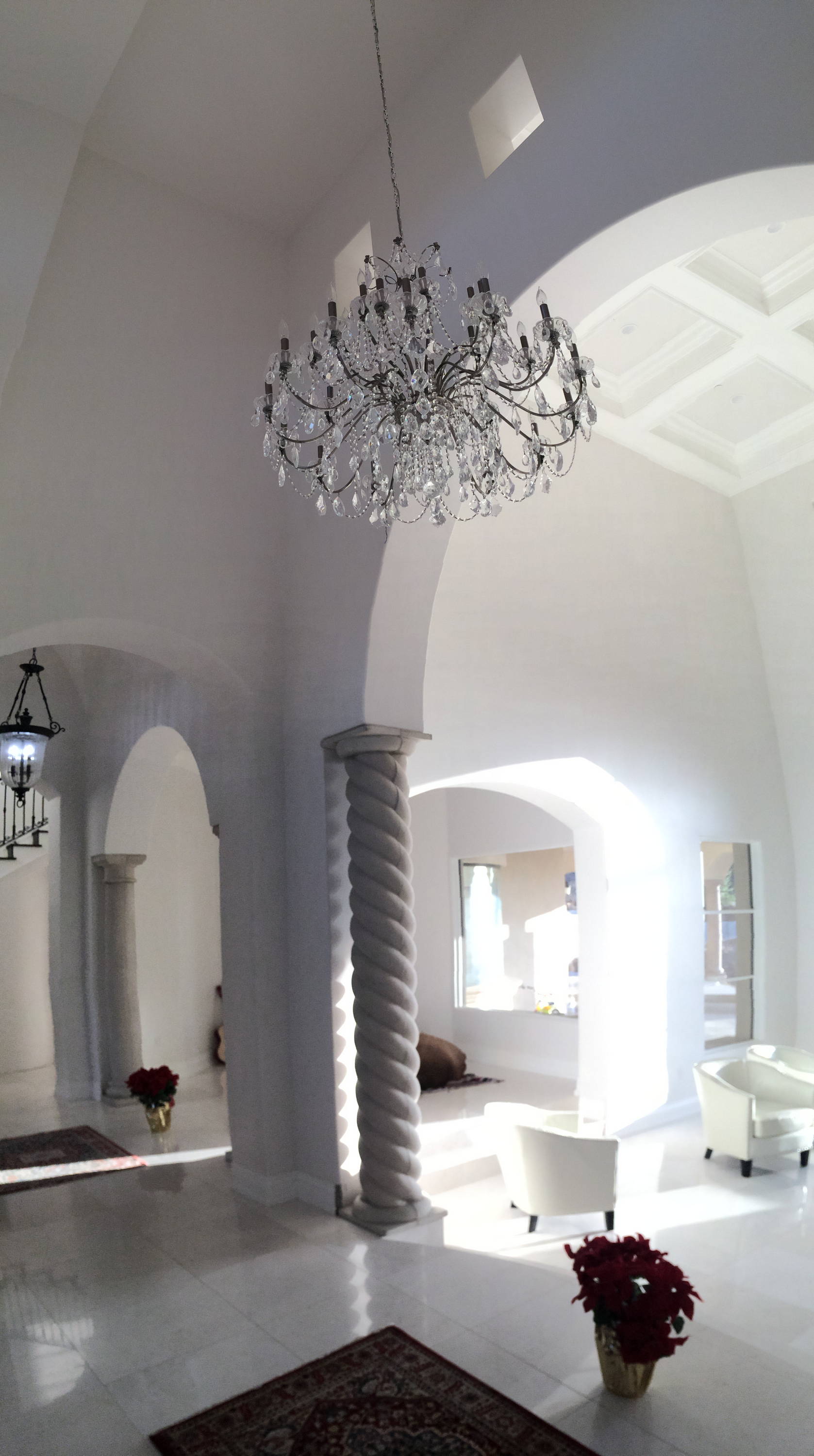Bringing French Splendour to a Spanish Mediterranean Style Home,  Part I:  The Foyer