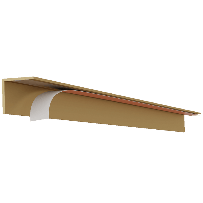 7/8" Designer DripEdge® Metal Insert White River Hardwoods Satin Brass 23-1/2" L