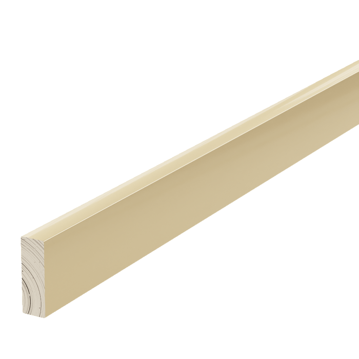 Metallic Trim Aluminum Bar, 72'' L x 3/4" W x 1/4'' T Metal Insert White River Hardwoods Polished Brass