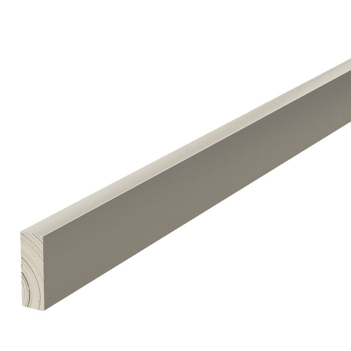 Metallic Trim Aluminum Bar, 72'' L x 3/4" W x 1/4'' T Metal Insert White River Hardwoods Satin Stainless
