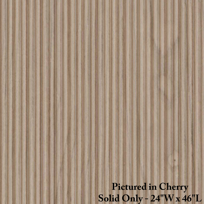 9/32″ Double Bead Tambour - Thick Tambour White River Hardwoods 24"W x 46"L - Not Flexible - Solid Backing Cherry - Only Available in 24"W x 46"L 