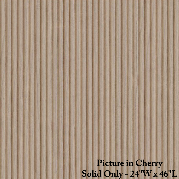 3/8″ Shallow Double Bead Tambour Tambour White River Hardwoods 24"W x 46"L - Not Flexible - Solid Backing Cherry - Only Available in 24"W x 46"L 