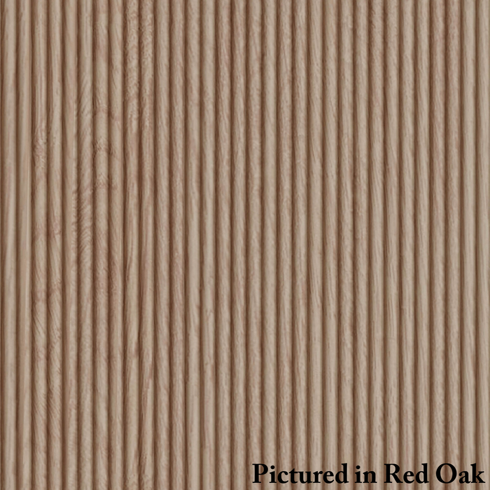 9/32″ Double Bead Flexible Tambour - Thin Tambour White River Hardwoods 12"W x 48"L Red Oak 