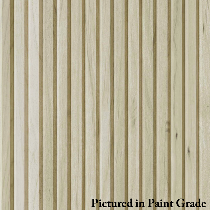 3/4″ Bevel Slat Tambour  – Thick Tambour White River Hardwoods 12"W x 48"L Paint Grade 