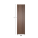 Natural Walnut – Varnished Acoustic Panel – 1" Slat Width – 24" × 94-1/2" – Sold 1 per Carton Acoustic Slat Panel White River Hardwoods