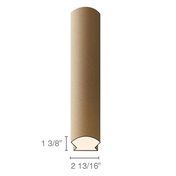 MDF Radius Corners, L Corner (accepts 3/4" plywood), 2" Radius, 2 13/16"W x 1 3/8"D x 97"L Cabinetry Corners White River Hardwoods MDF