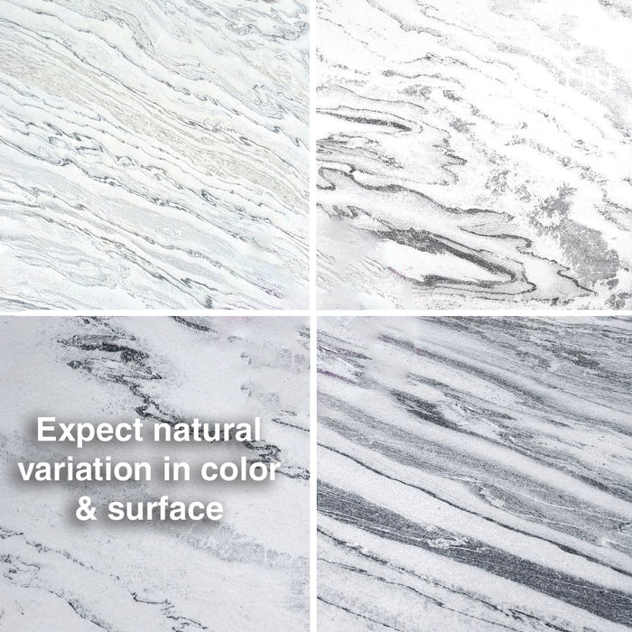 Artic White - Flexible Marble Stone Veneer - Opaque Stone Veneer White River Hardwoods