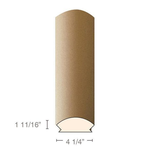 MDF Radius Corners, L Corner (accepts 3/4" plywood), 3" Radius, 4 1/4"W x 1-11/16"D x 97"L Cabinetry Corners White River Hardwoods MDF