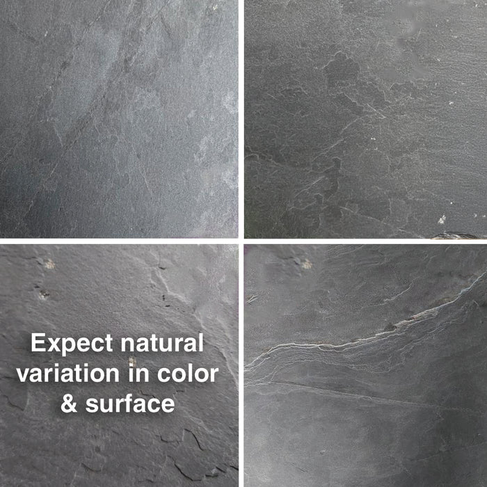 Nero - Flexible Slate Stone Veneer - Opaque Stone Veneer White River Hardwoods