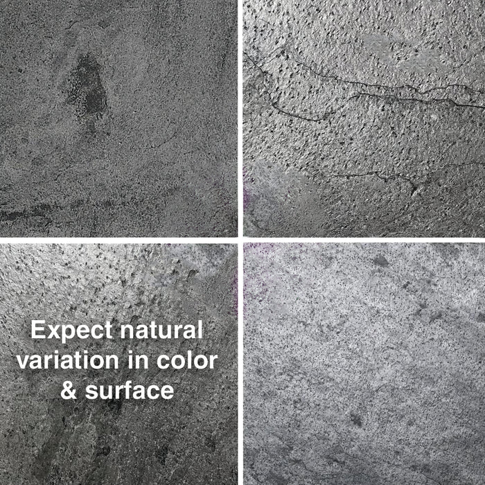 Silver Grey - Flexible Mica Slate Stone Veneer - Opaque Stone Veneer White River Hardwoods
