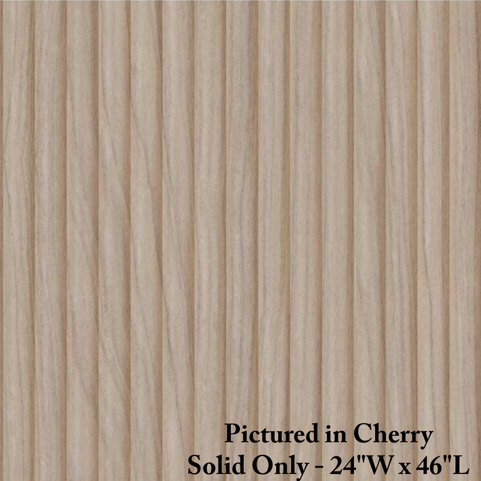 5/8" Cove-Cut Tambour Tambour White River Hardwoods 24"W x 46"L - Not Flexible - Solid Backing Cherry - Only Available in 24"W x 46"L 