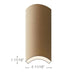 MDF Radius Corners, Econo Qtr Rnd (accepts 3/4" plywood), 4" Radius, 5 11/16"W x 1-11/16"D x 97"L Cabinetry Corners White River Hardwoods MDF