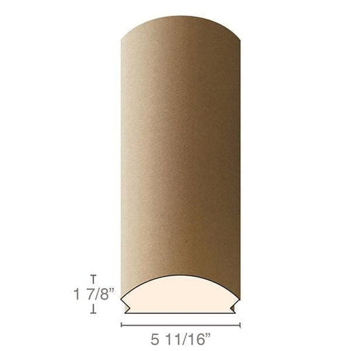 MDF Radius Corners, L Corner (accepts 3/4" plywood), 4" Radius, 5 11/16"W x 1 7/8"D x 97"L Cabinetry Corners White River Hardwoods MDF