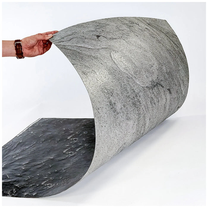 Silver Grey - Flexible Mica Slate Stone Veneer - Opaque Stone Veneer White River Hardwoods