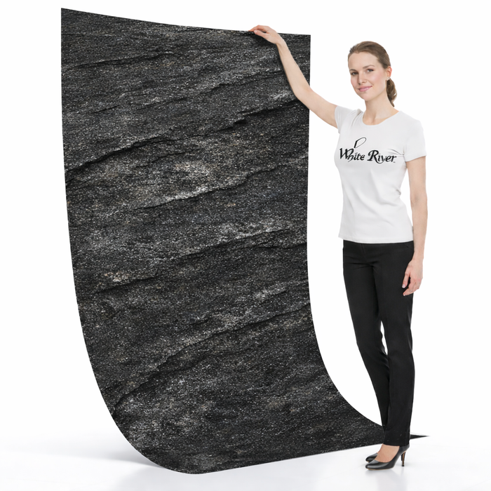 Galaxy Black - Flexible Mica Stone Veneer - Opaque Stone Veneer White River Hardwoods 47 1/4"w x 94 1/2"l