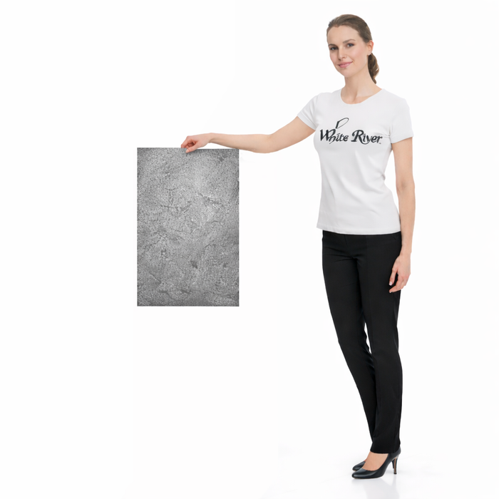 Silver Grey - Flexible Mica Slate Stone Veneer - Opaque Stone Veneer White River Hardwoods 12"w x 24"l