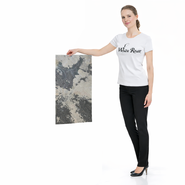 Rustique-Flexible Slate Stone Veneer - Opaque Stone Veneer White River Hardwoods 12"w x 24"l