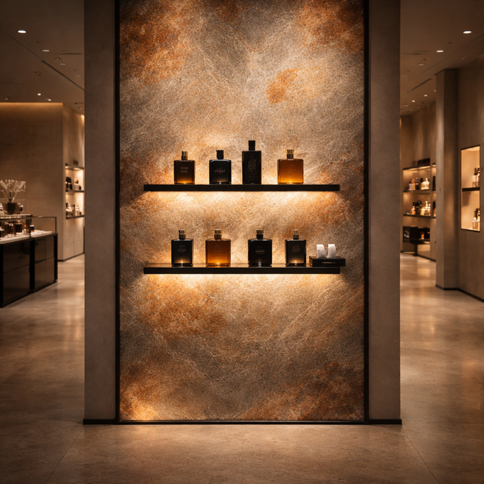 Burning Forest - Flexible Mica Stone Veneer - Translucent Stone Veneer White River Hardwoods