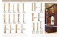 Plain Classic Half Column, 1 Pair, 35 1/4" Carved Columns White River Hardwoods