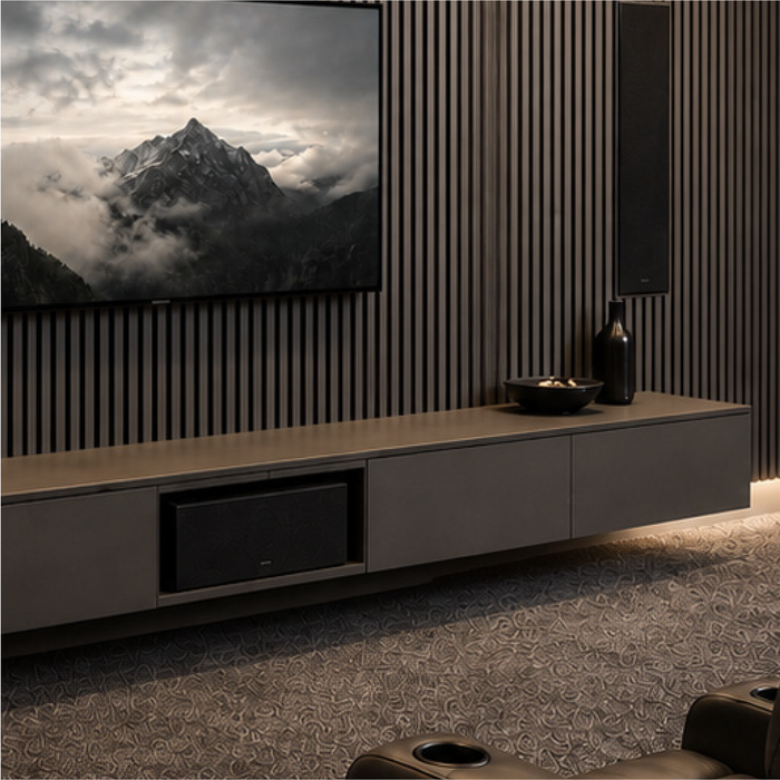 Matte Black Oak – Unvarnished Acoustic Panel – 1" Slat Width – 12-1/2" × 94-1/2" – Sold 2 per Carton Acoustic Slat Panel White River Hardwoods