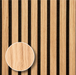 Natural White Oak – Varnished Acoustic Panel – 1" Slat Width – 24" × 94-1/2" – Sold 1 per Carton Acoustic Slat Panel White River Hardwoods