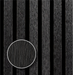 Matte Black Oak – Varnished Acoustic Panel – 1-1/2" Slat Width – 12-1/2" × 94-1/2" – Sold 2 per Carton Acoustic Slat Panel White River Hardwoods