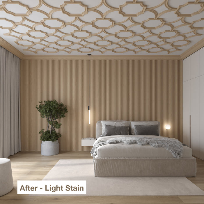 Coved Corner Tracery Panel, 18" x 15" x 1", 1 pair, Resin Tracery Panel White River Hardwoods