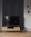 Matte Black Oak Acoustic Panel - Harmony Series Acoustic Slat Panel White River Hardwoods