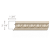 Egg & Dart Backband, 2 1/4"w x 1 3/4"d (lips 1 1/16) Backbands White River Hardwoods Poplar
