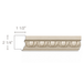 Egg & Dart Backband, 2 1/4"w x 1 1/2" ( lips 13/16) Backbands White River Hardwoods Poplar