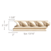 Ropes of Antiquity (Lips 13/16), 2 1/2''w x 2''d Backbands White River Hardwoods Poplar