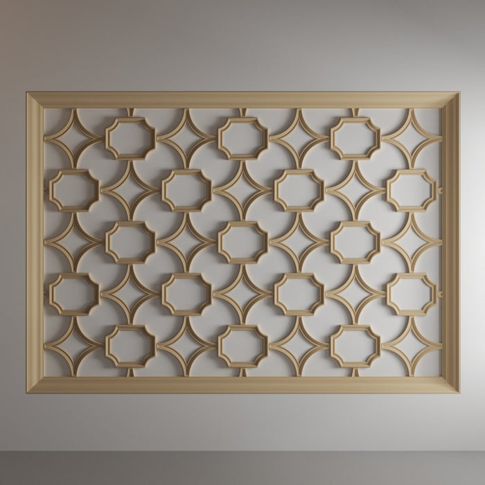 Coved Corner Tracery Panel, 18" x 15" x 1", 1 pair, Resin Tracery Panel White River Hardwoods