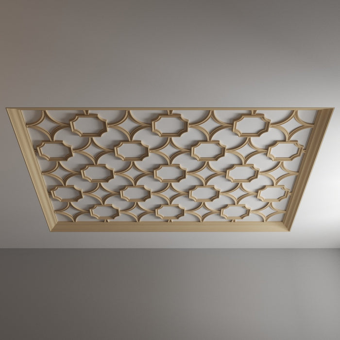 Coved Corner Tracery Panel, 18" x 15" x 1", 1 pair, Resin Tracery Panel White River Hardwoods