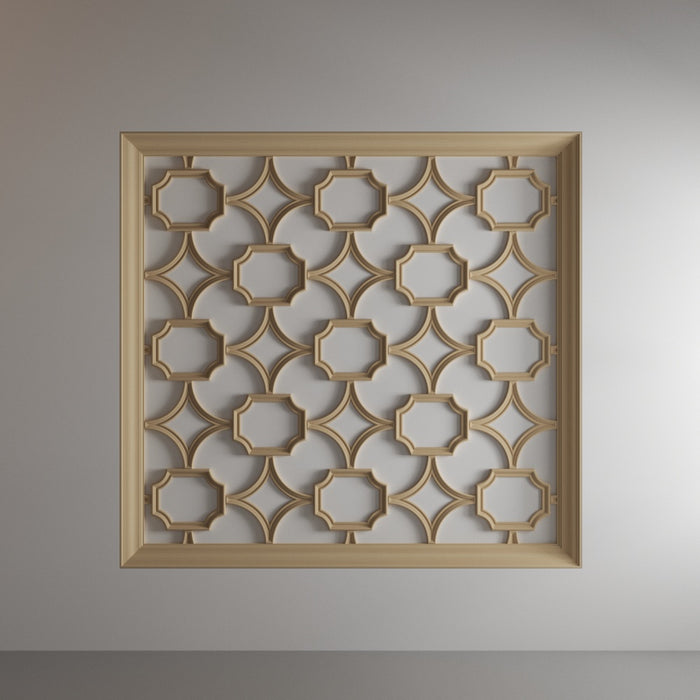 Coved Corner Tracery Panel, 18" x 15" x 1", 1 pair, Resin Tracery Panel White River Hardwoods