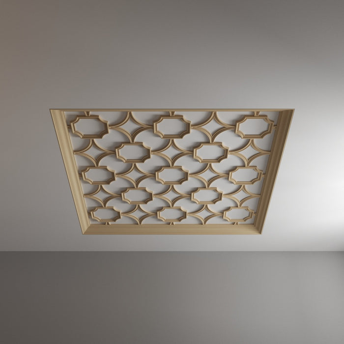 Coved Corner Tracery Panel, 18" x 15" x 1", 1 pair, Resin Tracery Panel White River Hardwoods