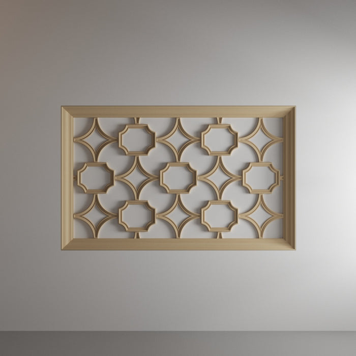 Coved Corner Tracery Panel, 18" x 15" x 1", 1 pair, Resin Tracery Panel White River Hardwoods