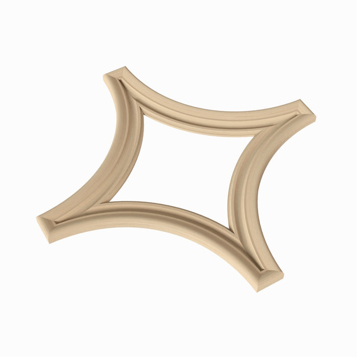 Diamond Tracery Panel, 21 3/8" X 21 3/8" x 13/16", 1 pair, Resin Tracery Panel White River Hardwoods