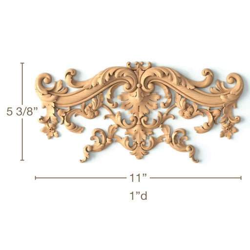 Majestic Crest, 11"w x 5 3/8"h x 1"d Carved Onlays White River Hardwoods   