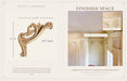 Clipped Small Corners (Sold 4 per card / 2 left - 2 right), 4 1/4''w x 4 1/4''h x 5/8''d Carved Onlays White River Hardwoods