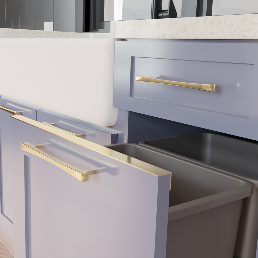 Metallic Trim for Cabinets