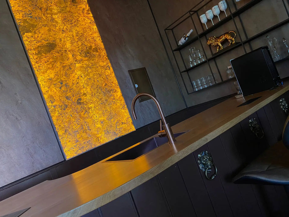 Falling Leaves - Flexible Slate Stone Veneer - Translucent Stone Veneer White River Hardwoods