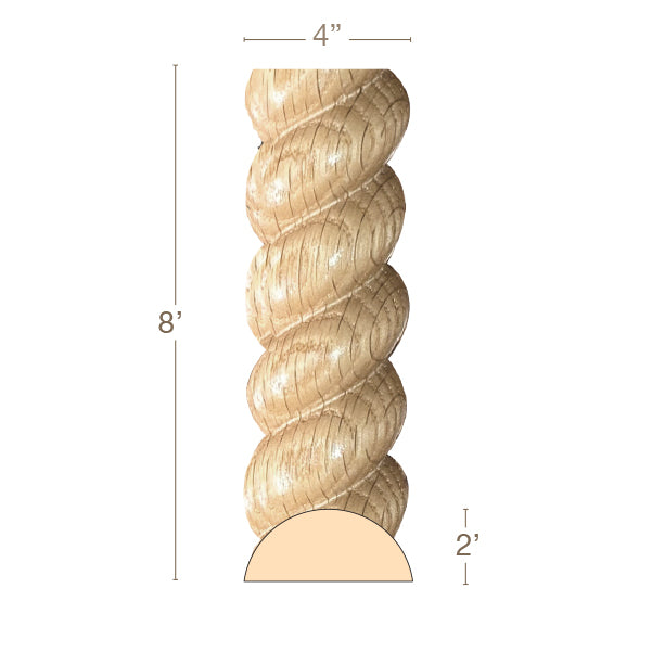 Large Rope Moulding, Sold in pairs 4