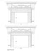 Floral Swag with Urn Full Surround, 87"w x 58 3/4"h x 12"d Carved Mantels White River Hardwoods