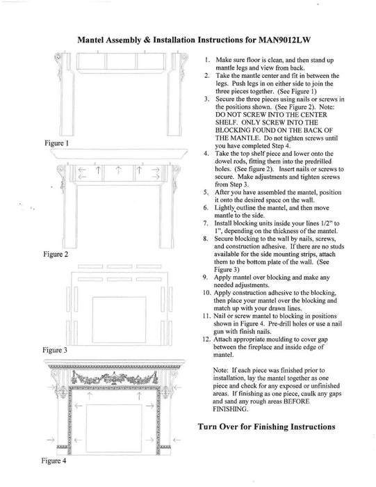 Floral Swag with Urn Full Surround, 87"w x 58 3/4"h x 12"d Carved Mantels White River Hardwoods