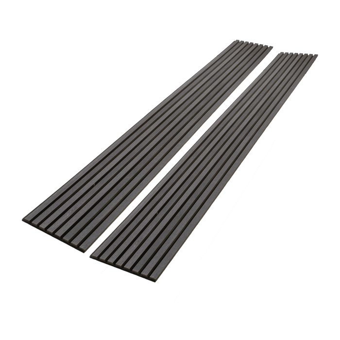 Matte Black Oak Acoustic Panel - Harmony Series - Sold 2 Panels Per Carton Acoustic Slat Panel White River Hardwoods   
