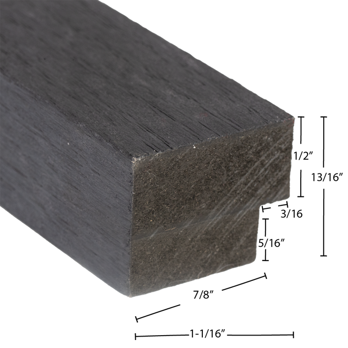 Matte Black Oak Acoustic Trim - Harmony Series Acoustic Slat Trim White River Hardwoods   