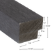 Matte Black Oak Acoustic Panel - Harmony Series Acoustic Slat Panel White River Hardwoods